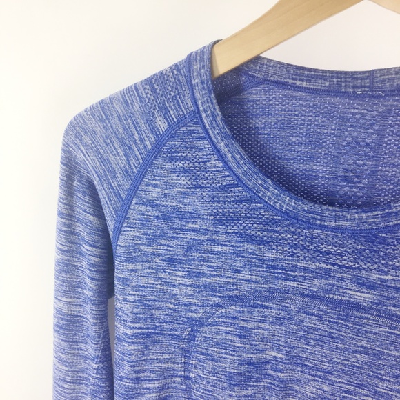 Lululemon Swiftly Tech Shirt Blue Long Slv Thumb 8 - Picture 3 of 8